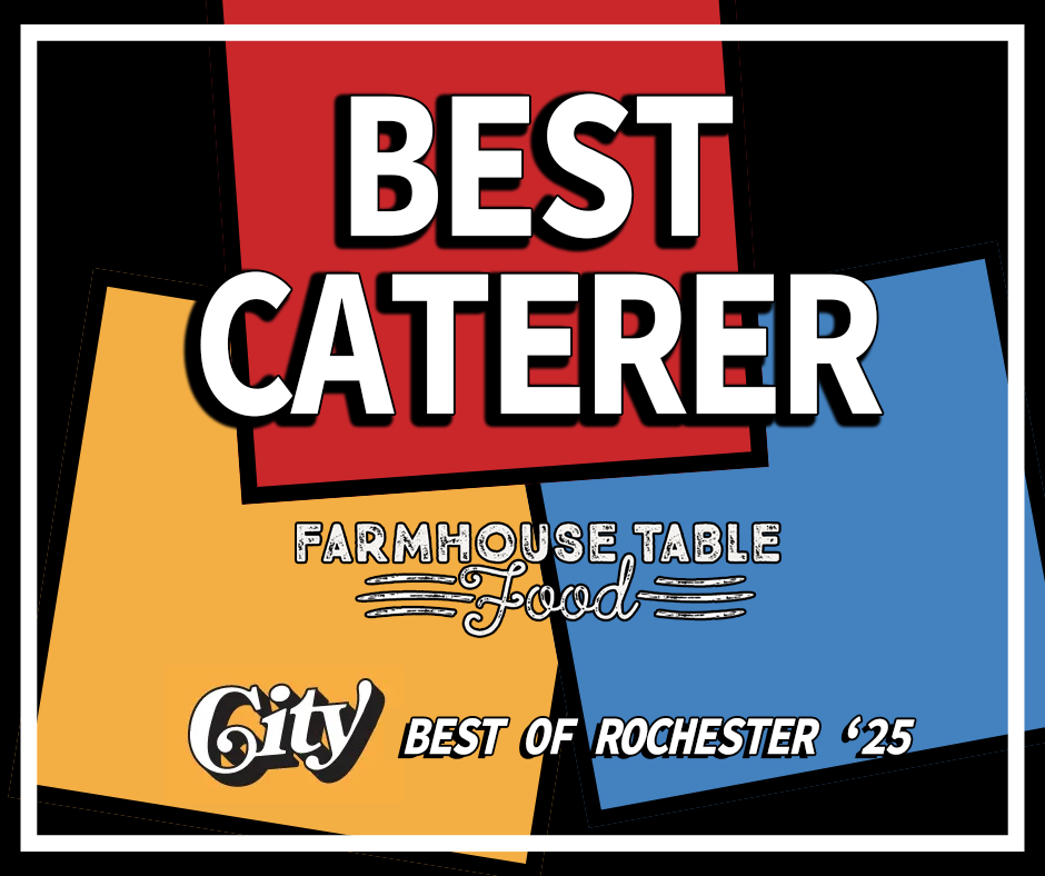 Rochester’s Best Caterer City Magazine 2025 award graphic